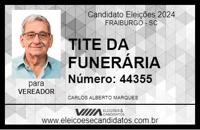 Candidato TITE DA FUNERÁRIA 2024 - FRAIBURGO - Eleições