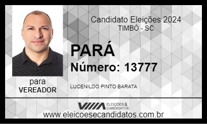 Candidato PARÁ 2024 - TIMBÓ - Eleições