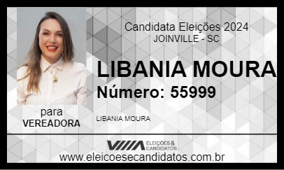 Candidato LIBANIA MOURA 2024 - JOINVILLE - Eleições