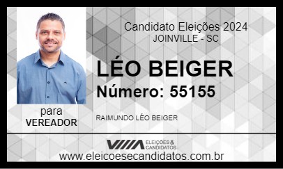 Candidato LÉO BEIGER 2024 - JOINVILLE - Eleições