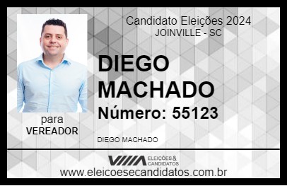 Candidato DIEGO MACHADO 2024 - JOINVILLE - Eleições