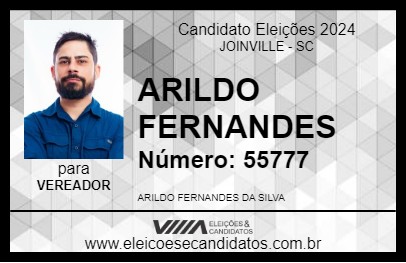 Candidato ARILDO FERNANDES 2024 - JOINVILLE - Eleições