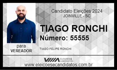 Candidato TIAGO RONCHI 2024 - JOINVILLE - Eleições