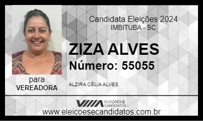 Candidato ZIZA ALVES 2024 - IMBITUBA - Eleições