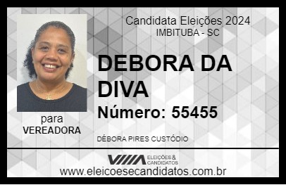 Candidato DEBORA  DA DIVA 2024 - IMBITUBA - Eleições