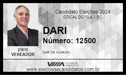 Candidato DARI 2024 - COCAL DO SUL - Eleições