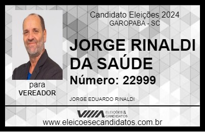 Candidato JORGE RINALDI DA SAÚDE 2024 - GAROPABA - Eleições