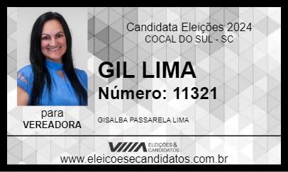 Candidato GIL LIMA 2024 - COCAL DO SUL - Eleições