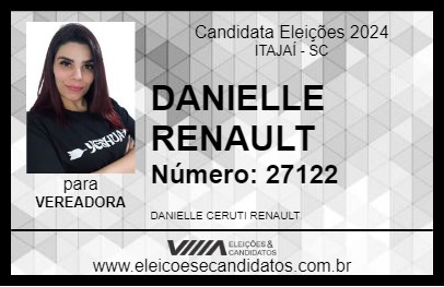 Candidato DANIELLE RENAULT 2024 - ITAJAÍ - Eleições