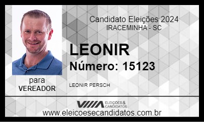 Candidato LEONIR 2024 - IRACEMINHA - Eleições