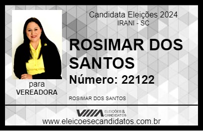 Candidato ROSIMAR DOS SANTOS 2024 - IRANI - Eleições