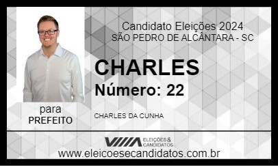 Candidato CHARLES 2024 - SÃO PEDRO DE ALCÂNTARA - Eleições