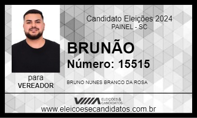 Candidato BRUNÃO 2024 - PAINEL - Eleições