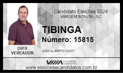 Candidato TIBINGA 2024 - VARGEM BONITA - Eleições