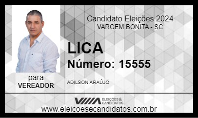 Candidato LICA 2024 - VARGEM BONITA - Eleições