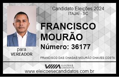 Candidato FRANCISCO MOURÃO 2024 - ITAJAÍ - Eleições