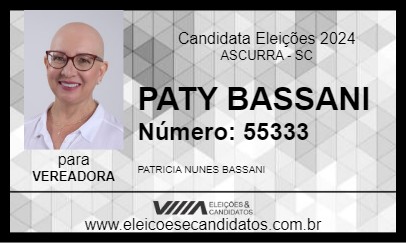 Candidato PATY BASSANI 2024 - ASCURRA - Eleições