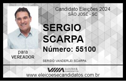 Candidato SERGIO SCARPA 2024 - SÃO JOSÉ - Eleições