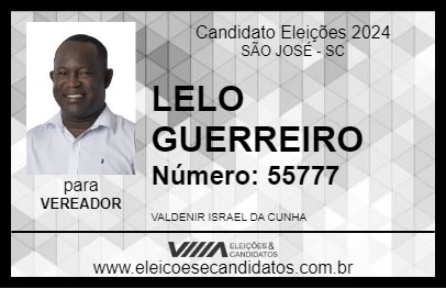 Candidato LELO GUERREIRO 2024 - SÃO JOSÉ - Eleições