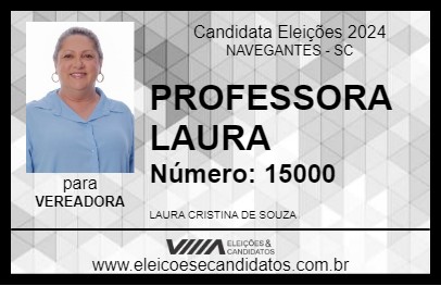 Candidato PROFESSORA LAURA 2024 - NAVEGANTES - Eleições