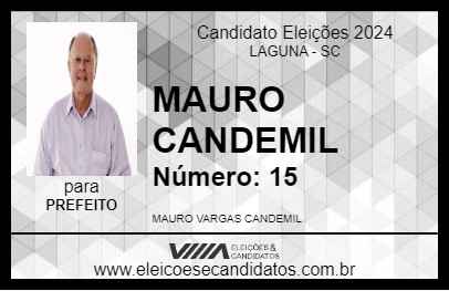 Candidato MAURO CANDEMIL 2024 - LAGUNA - Eleições