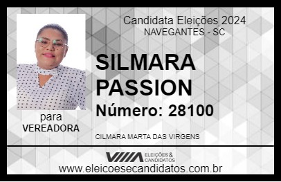 Candidato SILMARA PASSION 2024 - NAVEGANTES - Eleições