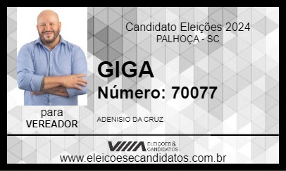 Candidato GIGA 2024 - PALHOÇA - Eleições