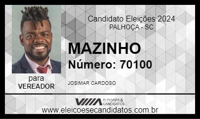 Candidato MAZINHO 2024 - PALHOÇA - Eleições