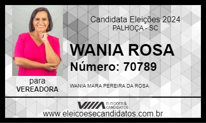 Candidato WANIA ROSA 2024 - PALHOÇA - Eleições