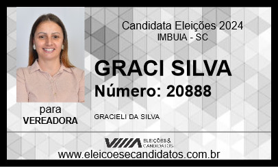 Candidato GRACI SILVA 2024 - IMBUIA - Eleições