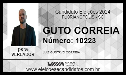 Candidato GUTO CORREIA 2024 - FLORIANÓPOLIS - Eleições