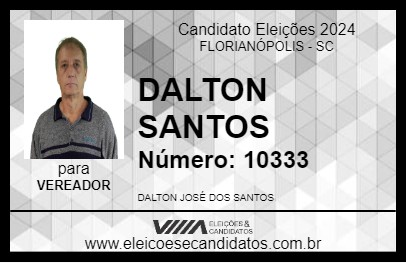 Candidato DALTON SANTOS 2024 - FLORIANÓPOLIS - Eleições