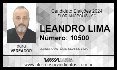 Candidato LEANDRO LIMA 2024 - FLORIANÓPOLIS - Eleições