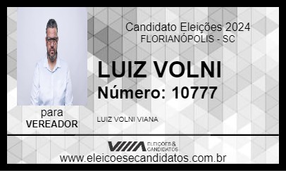 Candidato LUIZ VOLNI 2024 - FLORIANÓPOLIS - Eleições