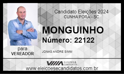 Candidato MONGUINHO 2024 - CUNHA PORÃ - Eleições