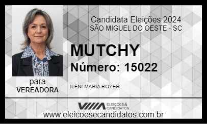 Candidato MUTCHY 2024 - SÃO MIGUEL DO OESTE - Eleições