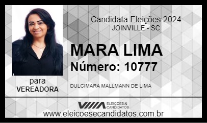 Candidato MARA LIMA 2024 - JOINVILLE - Eleições