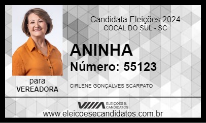 Candidato ANINHA 2024 - COCAL DO SUL - Eleições