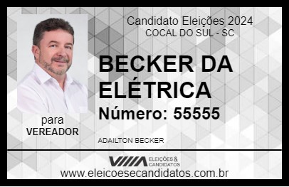 Candidato BECKER DA ELÉTRICA 2024 - COCAL DO SUL - Eleições