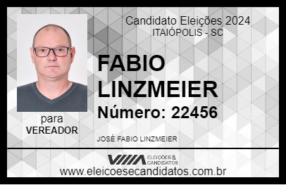 Candidato FABIO LINZMEIER 2024 - ITAIÓPOLIS - Eleições