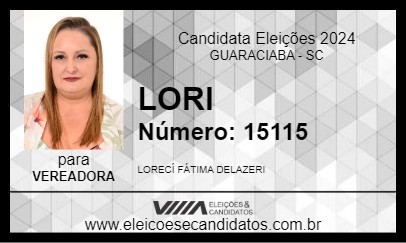 Candidato LORI 2024 - GUARACIABA - Eleições