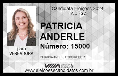 Candidato PATRICIA ANDERLE 2024 - TAIÓ - Eleições