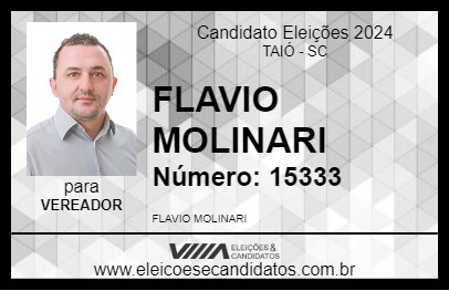 Candidato FLAVIO MOLINARI 2024 - TAIÓ - Eleições