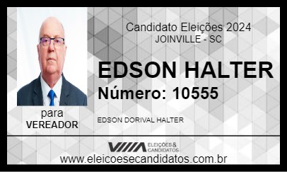 Candidato EDSON HALTER 2024 - JOINVILLE - Eleições