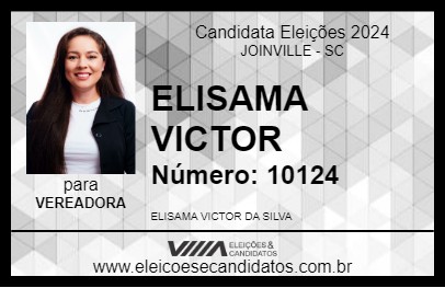 Candidato ELISAMA VICTOR 2024 - JOINVILLE - Eleições