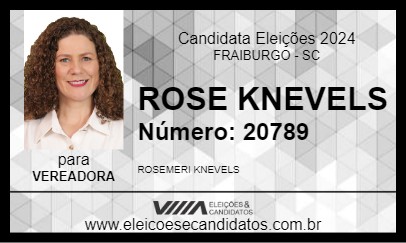 Candidato ROSE KNEVELS 2024 - FRAIBURGO - Eleições