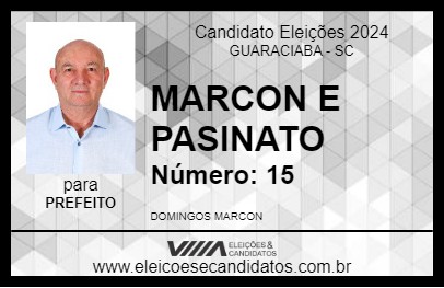 Candidato MARCON E PASINATO 2024 - GUARACIABA - Eleições