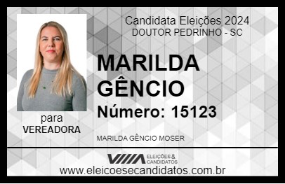 Candidato MARILDA GÊNCIO 2024 - DOUTOR PEDRINHO - Eleições