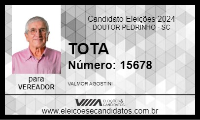 Candidato TOTA 2024 - DOUTOR PEDRINHO - Eleições