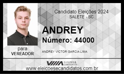 Candidato ANDREY 2024 - SALETE - Eleições